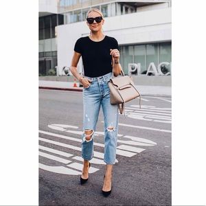 Levi’s Wedgie Ripped Straight Leg Jeans